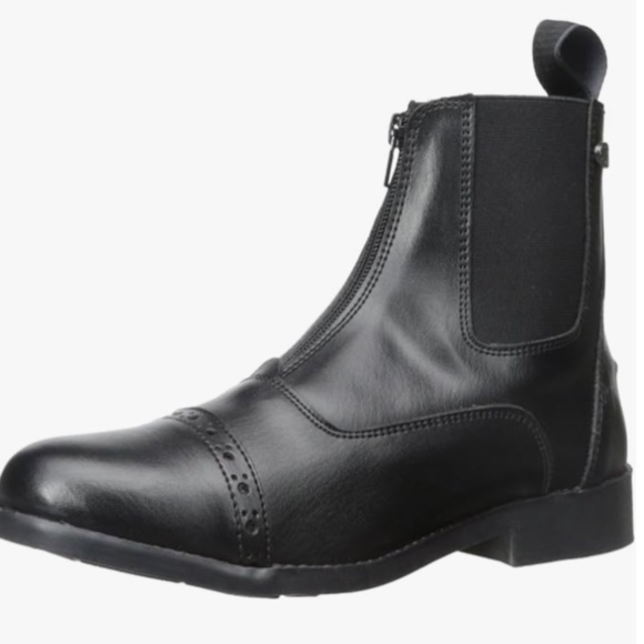 Black Leather Ankle Boots - Picture 6 of 6